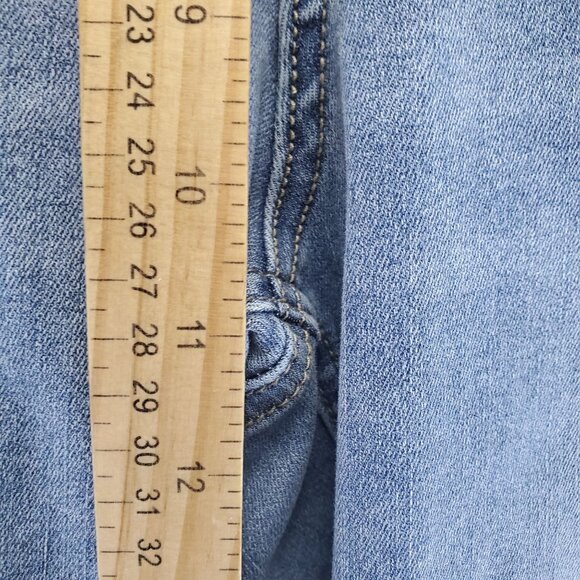 Cato Jeans Womens 16W Light Blue Hi-Rise Cropped Stretch Cotton Blend - Picture 8 of 14